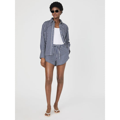 Alexis Cotton Drawstring Short Marine S