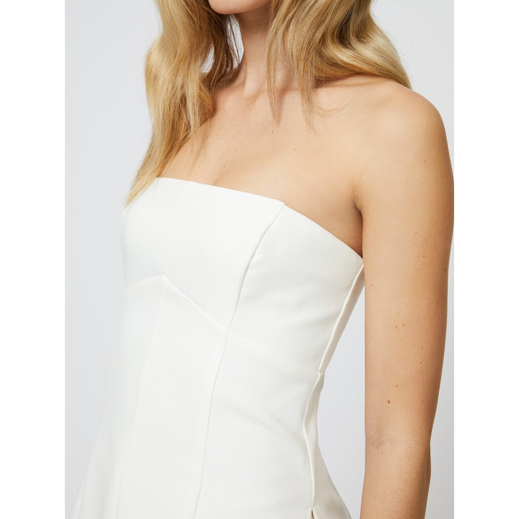 Azra Twill Strapless Top