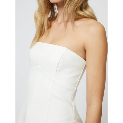 Azra Twill Strapless Top