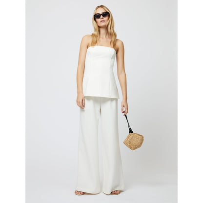 Azra Twill Strapless Top
