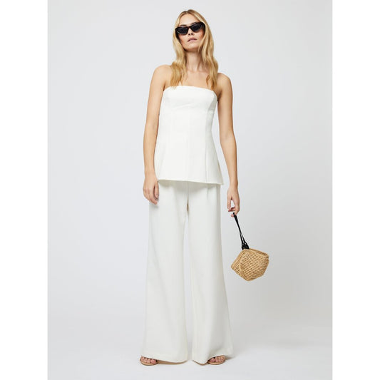 Azra Twill Strapless Top