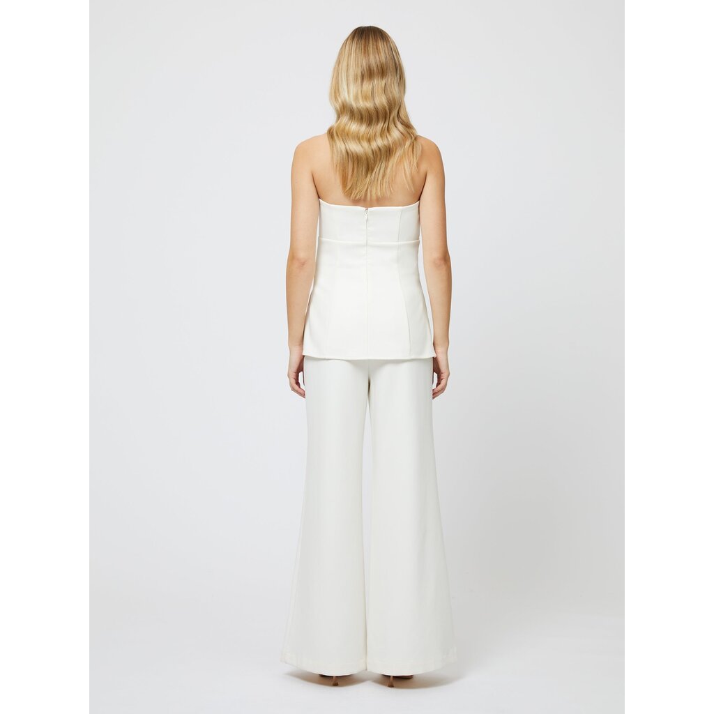 Azra Twill Strapless Top