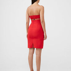 Echo Crepe Midi Scarlet