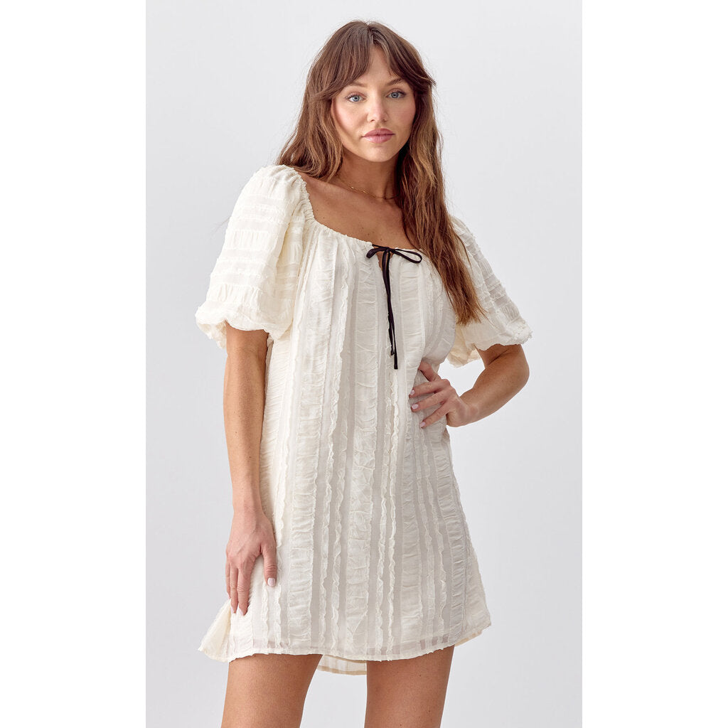 Felina Puff Sleeve Mini Dress
