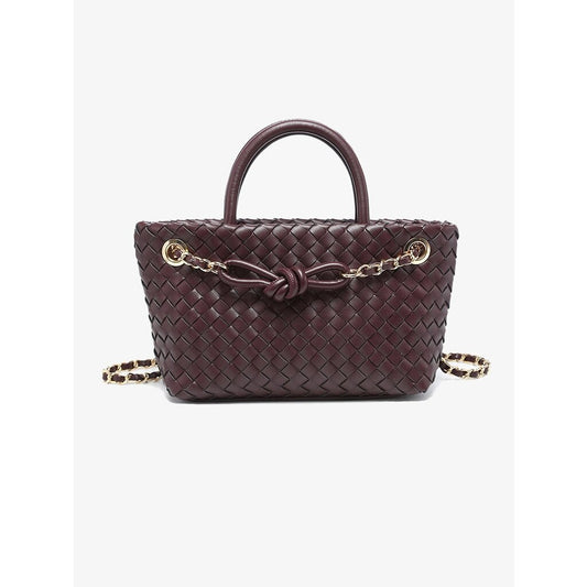 Fallon Woven Satchel Bag