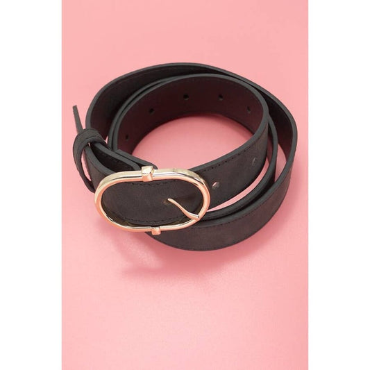 Oval Buckle Belt