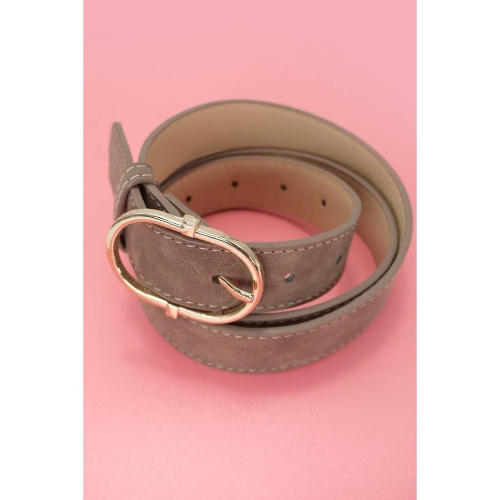 Oval Buckle Belt