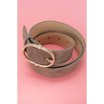 Oval Buckle Belt