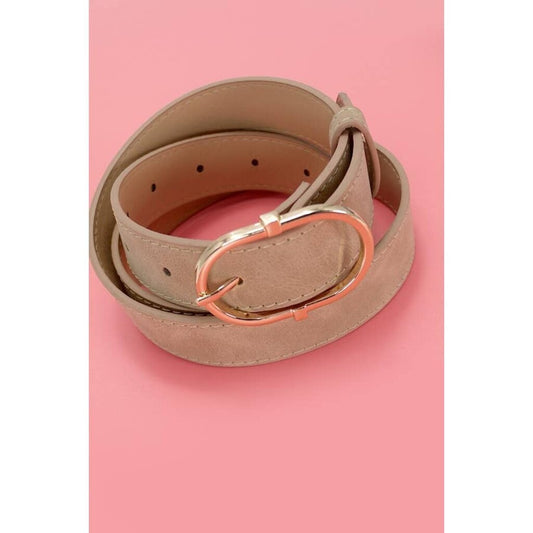 Oval Buckle Belt
