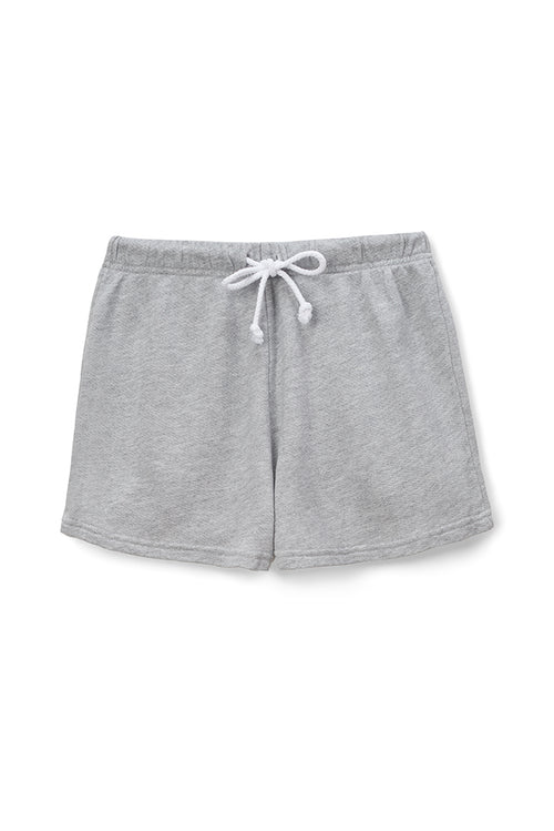 Layla French Terry Shorts-Heather Grey