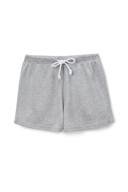 Layla French Terry Shorts-Heather Grey