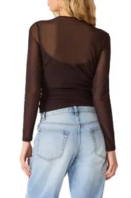 Lillie-Marie Knit Top-Black