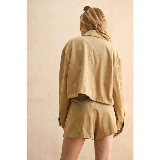 Suede Jacket With Pockets