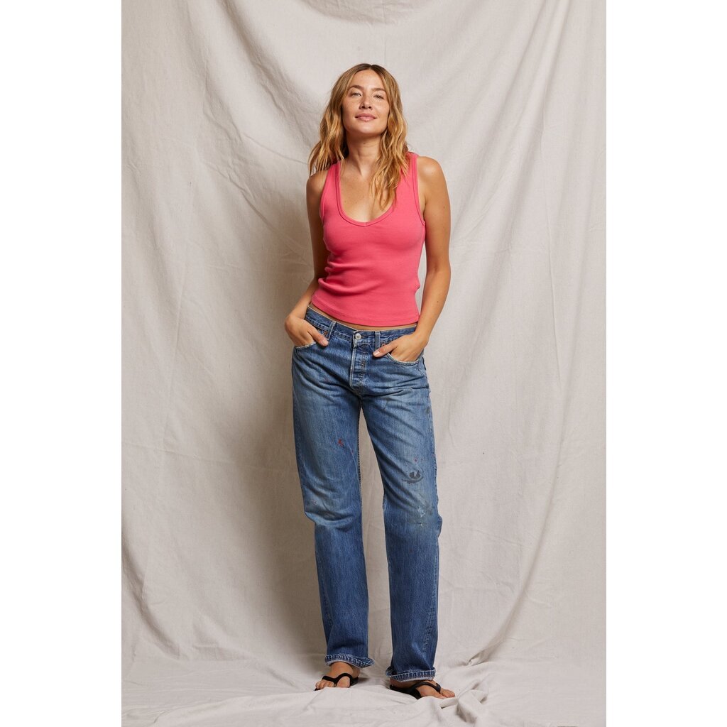 Maria V Neck Blondie Tank