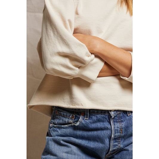 Niall Fleece Pullover Sugar M