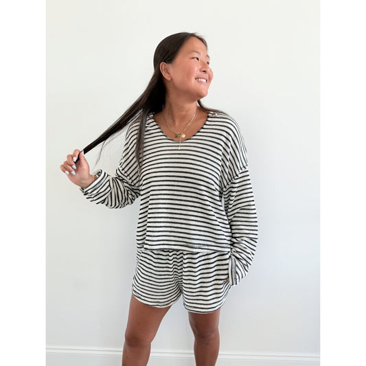 Hometown Textured Striped Short