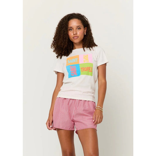 Saint Tropez Tee Vintage White