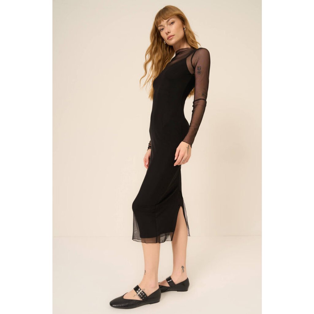 Shibon Layered Mesh Dress