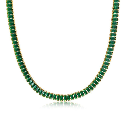 Shayna Baguette Necklace