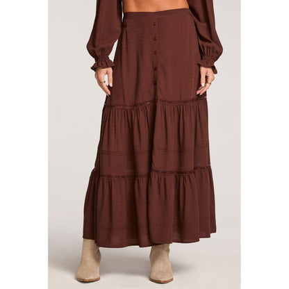 Jaycee Midi Skirt-Chocolate