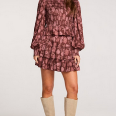 Vhenus Mini Skirt-Aubergine