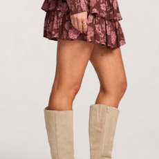 Vhenus Mini Skirt-Aubergine