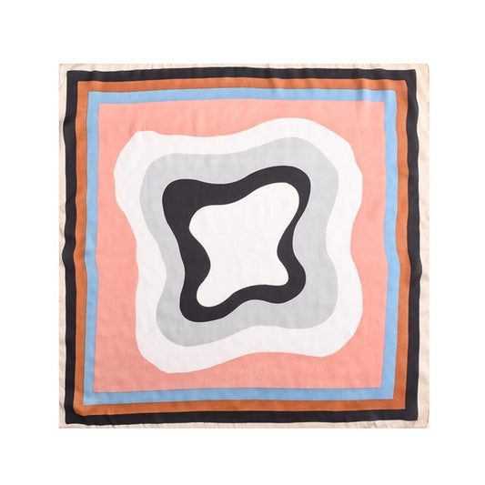 Simple Pink Pattern Scarf Pink