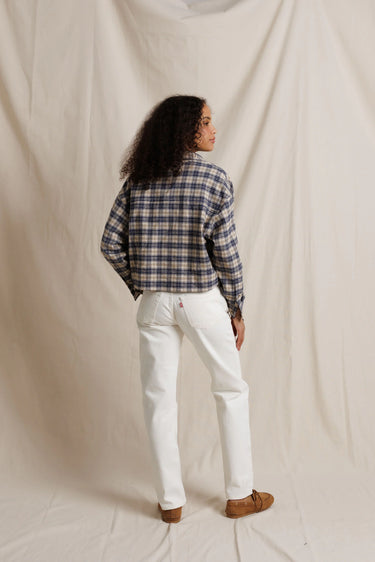 Tate Button Down Shirt-Sugar Plaid